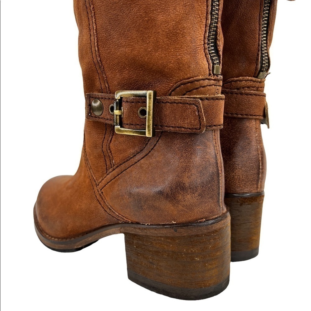 Johnston & Murphy Women’s Back Zip Buckle Leather Boots - Picture 10 of 14